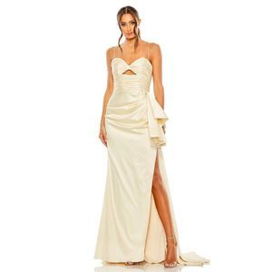 MAC DUGGAL STRAPLESS CUT OUT SIDE BOW GOWN US 8 $398